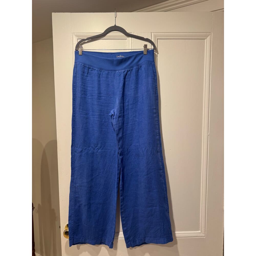 Lily Pulitzer Blue Linen Pants